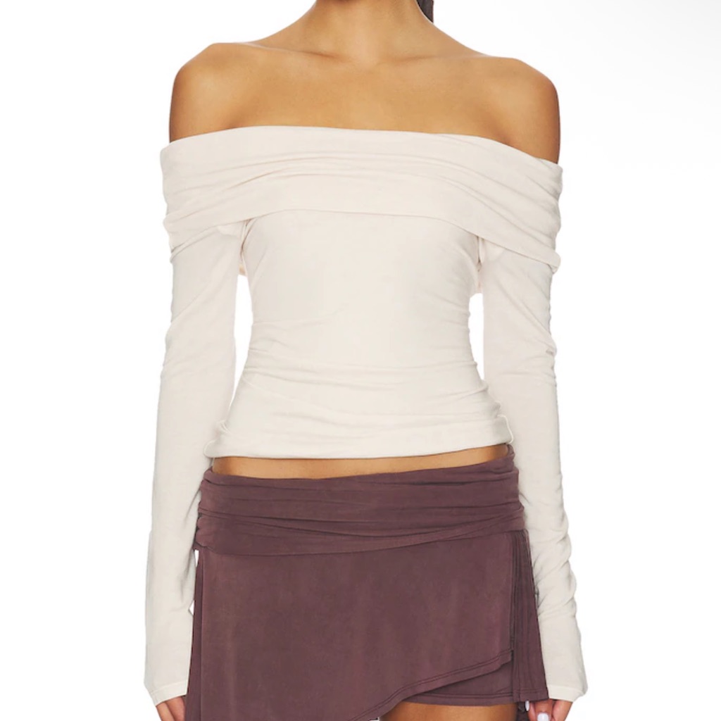 Geel Laura Top In Oat Size S